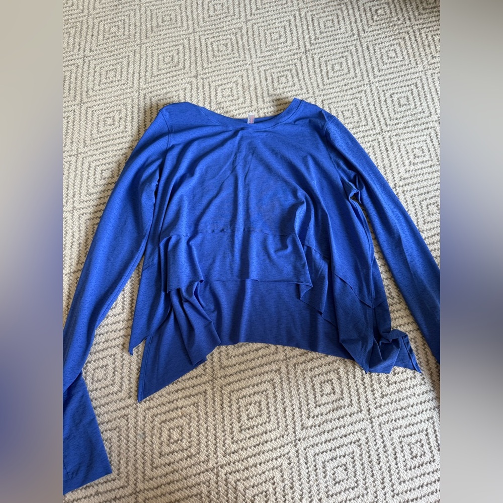Free People Movement Tempo Long Sleeve Tee in Electric Sapphire Size Small